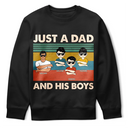 Gift For Father,Dad - Daughters (Young),Funny - Just A Dad And His Girl - Personalised T Shirt
