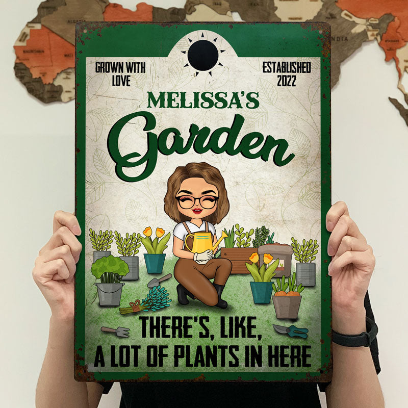 Grown With Love - Garden Decoration - Personalized Custom Classic Metal Signs