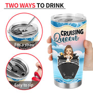 Traveling Cruise Chibi Sassy Classy - Personalized Custom Tumbler