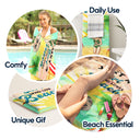 Just A Girl Boy Who Loves Beach - Gift For Beach Lovers - Personalized Custom Beach Towel
