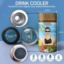 Beach Might Be Water Might Be - Gift For Beach Lovers, Gift For Women - Personalized Custom 4 In 1 Can Cooler Tumbler