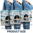 We Never Walk Alone - Gift For Sisters - Personalized Custom Zippered Canvas Bag