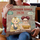Couple Drinking Together Since - Gift For Couples - Personalized Pillow