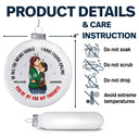 Of All The Weird Things You Are My Favorite By Far - Christmas Gift For Couples - Personalized White Flat Ball Ornament