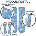 Christmas Funny Cat With Emotion - Gift For Cat Lovers - Personalized Socks