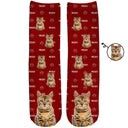 Custom Photo Pet Name - Gift For Pet Lovers - Personalized Socks