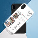 Custom Photo Calendar Family Name The Day Our Journey Began - Gift For Family - Personalized Clear Phone Case