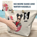 Girl On Float Monogram - Personalized Beach Bag