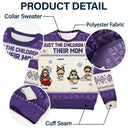 Christmas Just A Mom And Her Boy - Personalized Unisex Ugly Sweater