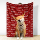 Custom Photo,Gift For Yourself,Gift For Kids,Happy - Custom Photo Name Blanket - Personalized Fleece Blanket, Sherpa Blanket