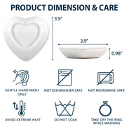 Birth Flower Grow An Old Friend - Personalized Heart Ring Dish