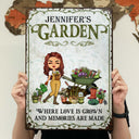 Where Love Is Grown And Memories Are Made - Birthday, Loving Gift For Yourself, Women, Men, Garden Lovers - Personalized Custom Classic Metal Signs