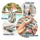 Drink In My Hand Toes In The Sand - Gift For Beach Lovers - Personalized Custom Beach Towel