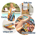 You And Me And The Sea Traveling Beach Swimming Picnic Vacation - Birthday, Funny Gift For Her, Him, Couples, Family - Personalized Custom Beach Towel