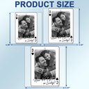 Gift For Couples,Old Couples,Gift For Husband,Gift For Wife,Gift For Boyfriend,Gift For Girlfriend,Love - Custom Photo Drive Safe Handsome Playing Card - Personalized Acrylic Car Hanger