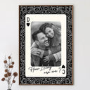 Gift For Couples,Old Couples,Gift For Husband,Gift For Wife,Gift For Boyfriend,Gift For Girlfriend,Love,Custom Photo - Custom Photo How Lucky Are We Playing Card - Personalized Poster