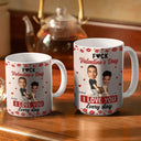Gift For Couples,Old Couples,Gift For Husband,Gift For Wife,Gift For Boyfriend,Gift For Girlfriend,Love,Custom Photo - Custom Photo Couple I Love You Every Day - Personalized White Edge-to-Edge Mug