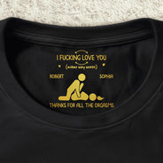 Gift For Couples,Gift For Him,Gift For Husband,Humorous,Icon,Top Market - Naughty Gift For Husband - Personalized Cheeky Hidden Message T Shirt