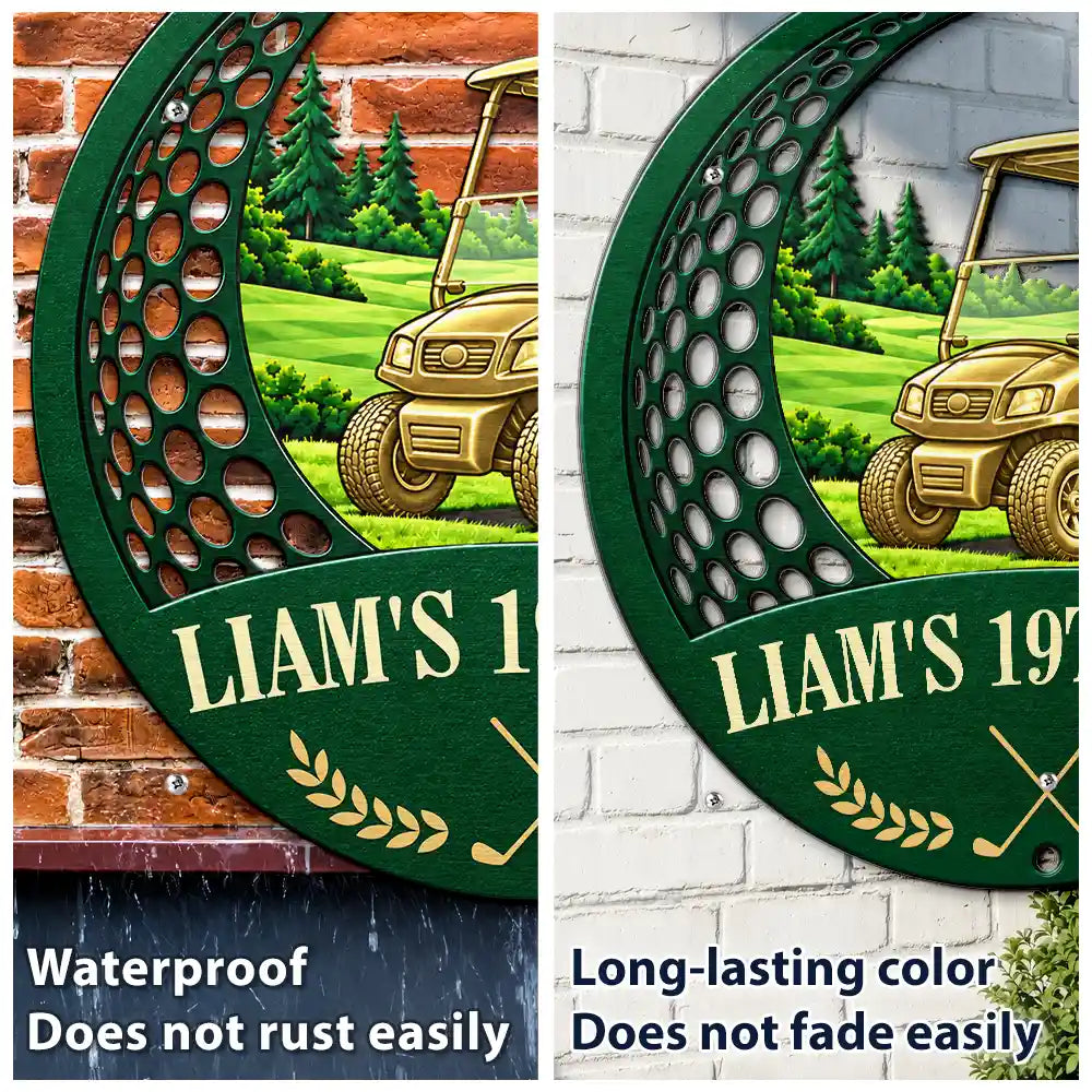 Gift For Men, Gift For Yourself, Gifts For Him, Golf, Humorous, Icon, Top Market - Decor Gift For Golfers - Personalized 19th Hole Metal Sign