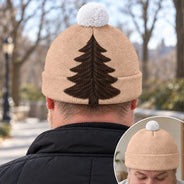 Gift For Men, Gift For Yourself, Gifts For Him, Humorous, Icon, Top Market - Funny Gag Gift For Him - Personalized Christmas Tree Hair Bobble Beanie Hat