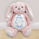 Grandma - Grandkids,Happy,Love,Christmas - The Love Between A Grandma And Granddaughter Is Forever - Personalized Soft Toy Bunny