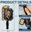 Graduation,Gift For Yourself,Gift For Women,Gift For Men,Gift For Daughter,Gift For Son,Gift For Sisters,Gift For Brothers,Gift For Bestie,Gift For Sibling,Happy - Custom Photo Congrats Graduation With Team School's Logo - Personalized Graduation Handheld Fan