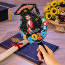 Graduation,Gift For Kids,Dad,Children,Mom,Happy - Custom Photo Congrats Pre-K Kindergarten Graduation - Personalized Graduation Handheld Fan