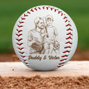 Custom Photo,Baseball,Sport Dad,Gift For Father,Dad - Sons,Photo - Pencil Sketch,Proud - Custom Photo Pencil Sketch Baseball We Hit A Homerun - Personalized Baseball, Softball