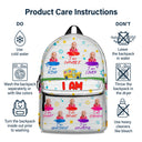 Custom Photo I Am Kind - Gift For Kid - Personalized Canvas Backpack