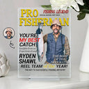 Gift For Father,Gift For Grandpa,Custom Photo,Happy - Custom Photo Fisherman Of The Year - Personalized Vertical Rectangle Acrylic Plaque