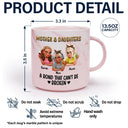 Gift For Mother,Gift For Daughter,Gift For Women,Happy,Top Market - Mother & Daughters A Bond That Can't Be Broken 3D Effect - Personalized Marble Mug
