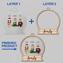 Christmas We Are Family - Gift For Family - Personalized 2-Layered Mix Ornament