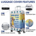 Cruising,Travel,Gift For Yourself,Gift For Women,Funny - Cruise Queen Classy Sassy - Personalized Luggage Cover