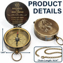 Gift For Couples, Gift For Husband, Gift For Wife, Gift For Boyfriend, Love - I Love You Then I Love You Still - Personalized Engraved Brass Compass