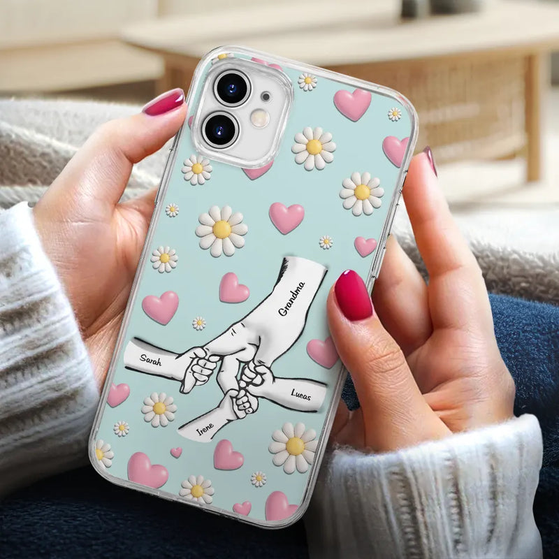 Gift For Mother, Gift For Grandma, Happy, Mom - Children - Mom We Love You - Personalized Clear Phone Case