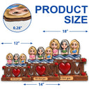 Gift For Mother,Mom - Children,Happy - Mother & Children We Love You - Personalized Custom Shaped Wood Sign