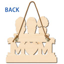 Gift For Mother,Mom - Children,Happy - Mother & Children We Love You - Personalized Custom Shaped Wood Sign