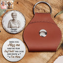 Custom Photo,Memorial,Family,Sad - Custom Photo Pencil Sketch Memorial Still With Me - Personalized Leather Pocket Hug