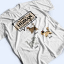 This Human Belongs To - Gift For Cat Lovers - Personalized T Shirt