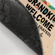 Grandkids Welcome Other Tolerated - Gift For Grandparents - Personalized Doormat