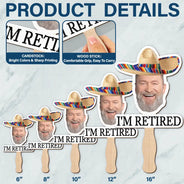 Gift For Women,Gift For Men,Gift For Grandma,Gift For Father,Gift For Grandpa,Gift For Mother,Funny,Photo - Custom Photo Funny Happy Retirement - Personalized Handheld Fan
