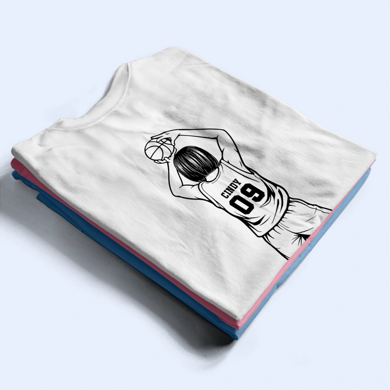 Basketball,Sport Mom,Sport Dad,Gift For Mother,Gift For Father,Happy - Basketball Mom - Personalized T Shirt