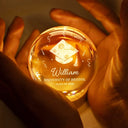 Graduation,Happy - Congrats Graduation - Personalized Crystal Globe Lamp