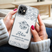Graduation,Happy - Congrats Graduation - Personalized Clear Phone Case