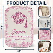 Graduation,Happy - Congrats Graduation - Personalized Makeup Box With LED Mirror