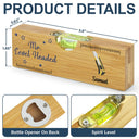 Gift For Father,Dad's Hobby,Funny,Gift For Grandpa,Icon,Humorous - Daddy You're Loved Beyond Measure - Personalized Bottle Opener Wood Level