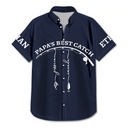 Gift For Father,Fishing,Summer,Proud,Icon - Reel Cool Dad Grandpa - Personalized Hawaiian Shirt