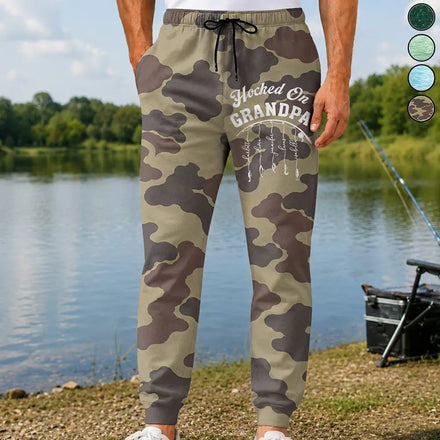 Reel Cool Dad Grandpa - Personalized Sweatpants