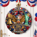 America 250th,Independence Day,Top Market,Family,Proud,Custom Text - 3D Effect God Bless America One Nation Under God - Personalized Custom Shaped Wood Sign