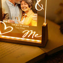 Custom Photo, Gift For Couples, Top Market, Romantic, Dynamic Photo - Custom Photo You & Me Lucky In Love - Personalized Night Light